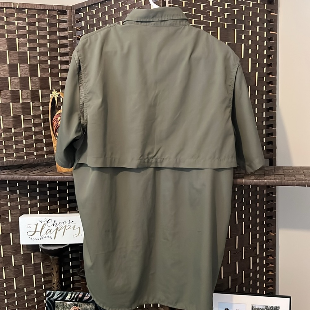 BERETTA Men’s Buzzi Shooting Tactical Short Sleeve Shirt Size Large Army Green - Picture 2 of 9